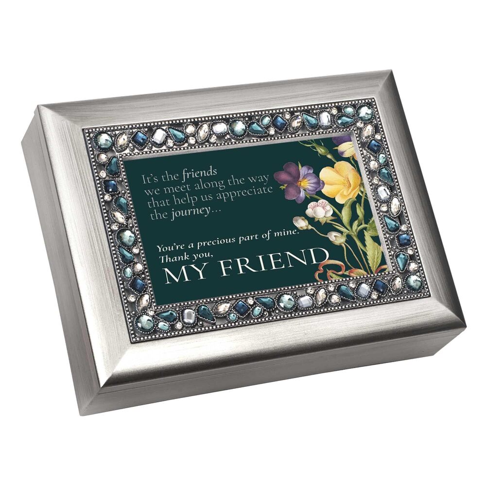 4006 Musical Trinket Photo Jewelry Box Plays Tune Wind Beneath My Wings 6 x